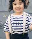 IENA ENFANT 《追加2》【BASIC】ボーダーエトワールロゴ半袖Tシャツ kids(90cm-150cm) イエナ アンファン マタニティウェア ベビー用品 その他のベビーグッズ ネイビー レッド