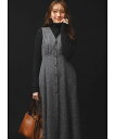 【SALE/50%OFF】any SiS L 【洗える】ツイーディマーメイド ジャンパースカート エニィスィス ワンピース・ドレス ジャンパースカート グレー ...