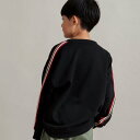 branshes 【WEB限定/DRC/やわらか薄手裏毛】袖ラインテープ使いトレーナー ブランシェス トップス スウェット・トレーナー ホワイト ブラック グレ...