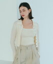 【SALE/50%OFF】YECCA VECCA 【2点SET】キャミセット襟付きカーディガン イェッカヴェッカ トップス カーディガン ブルー ブラック ホワイト【送料無料】