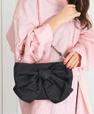 artemis by DIANA 3WAY ストラップ付ビッグリボンクラッチバッグ アルテミス バイ ダイアナ バッグ クラッチバッグ ピンク シルバー【送料無...