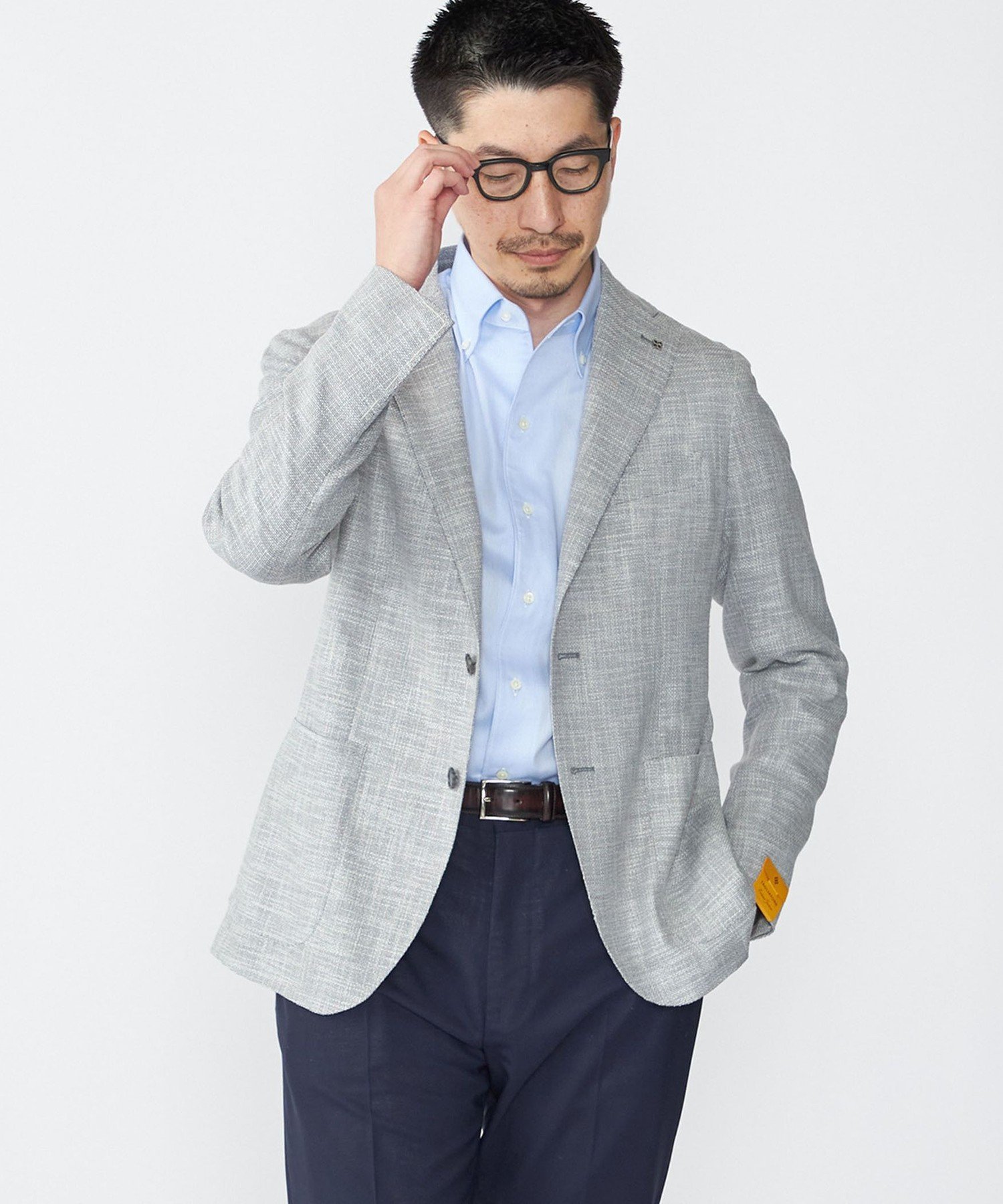 【SALE／30%OFF】SHIPS MEN TAGLIATORE: メランジ グレー ホップサック ジャケット シップス ジャケット・アウター テーラードジャケット・ブレザー グレー【送料無料】