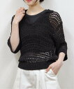 THE SHINZONE OPENWORK POLO KNIT ステップス トップス ポロシャツ ブラウン【送料無料】