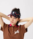 Jack Bunny!! さくらんぼバイザー (UNISEX) ジャックバニー 帽子 その他の帽子 ネイビー ホワイト【送料無料】