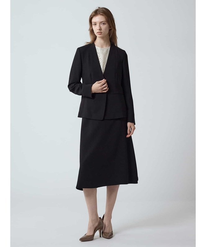 【SALE／30%OFF】Aquascutum WOMEN 【セットアップ対応】トリアセストレッチジャケット アクアスキュータム ジャケット・アウター テーラードジャケット・ブレザー ベージュ ブラック【送料無料】