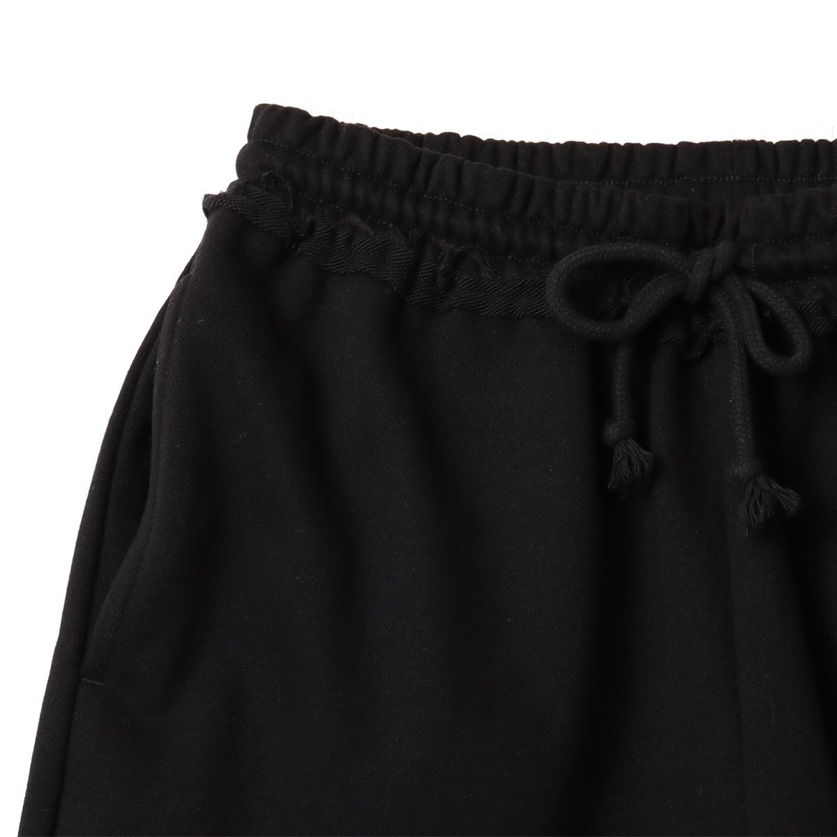atmos pink atmos pink Damaged Half Sweat Pants BLACK アトモス パンツ その他のパンツ ブラック