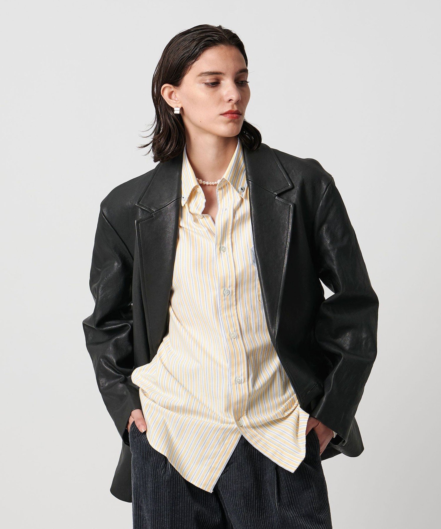 【SALE／30%OFF】BEAUTY&YOUTH UNITED ARROWS ＜H＞シープレザー テーラードジャケット ユナイテッドアローズ アウトレット ジャケット・アウター その他のジャケット・アウター ブラック【送料無料】 stylife-15706682 Rakuten Fashion サンプル画像2