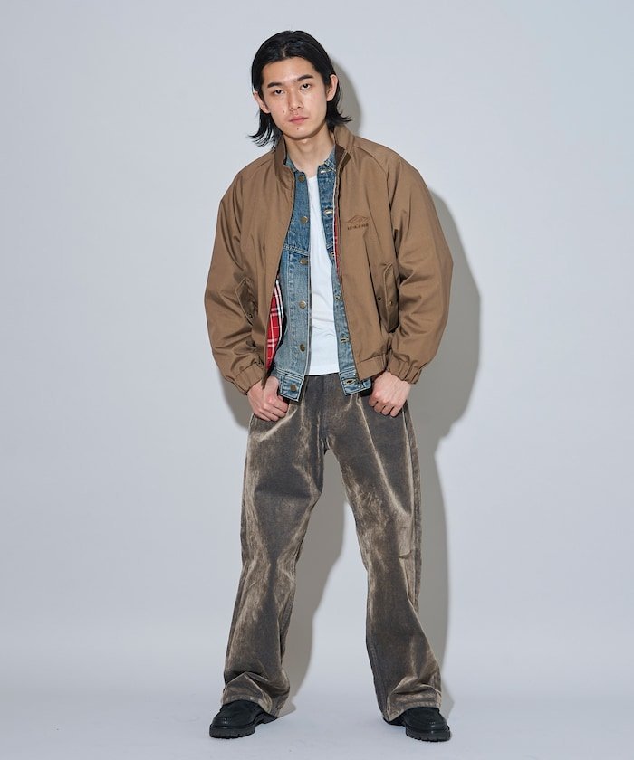 umbro × FREAK'S STORE 別注 ダック スタンドカラー ブルゾン 26AW フリークスストア ジャケット・アウター ブルゾン・ジャンパー ブラック ベージュ