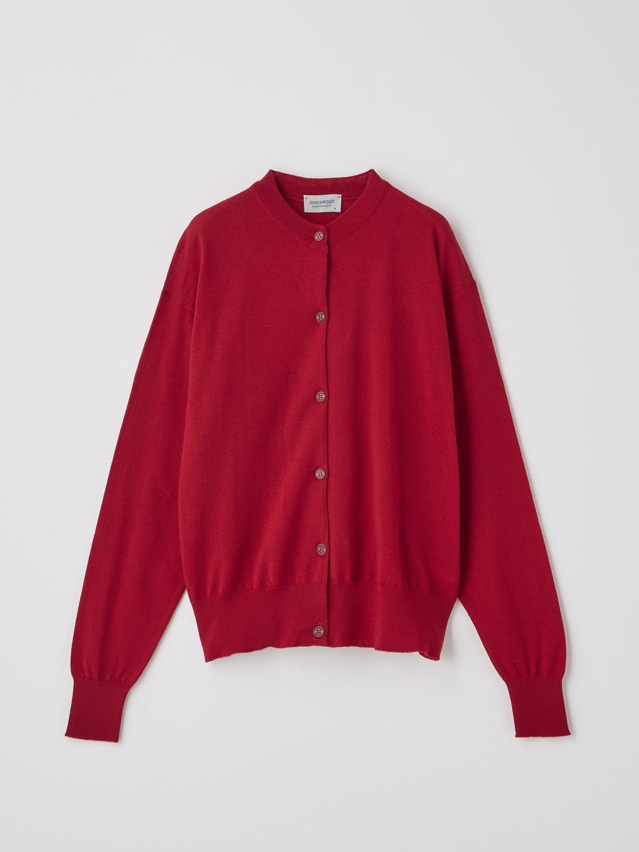 未使用タグ付き♡JOHN SMEDLEY コットンクルーネックカーディガン　茶 楽天市場】ジョンスメドレー クルーネックカーディガンの通販