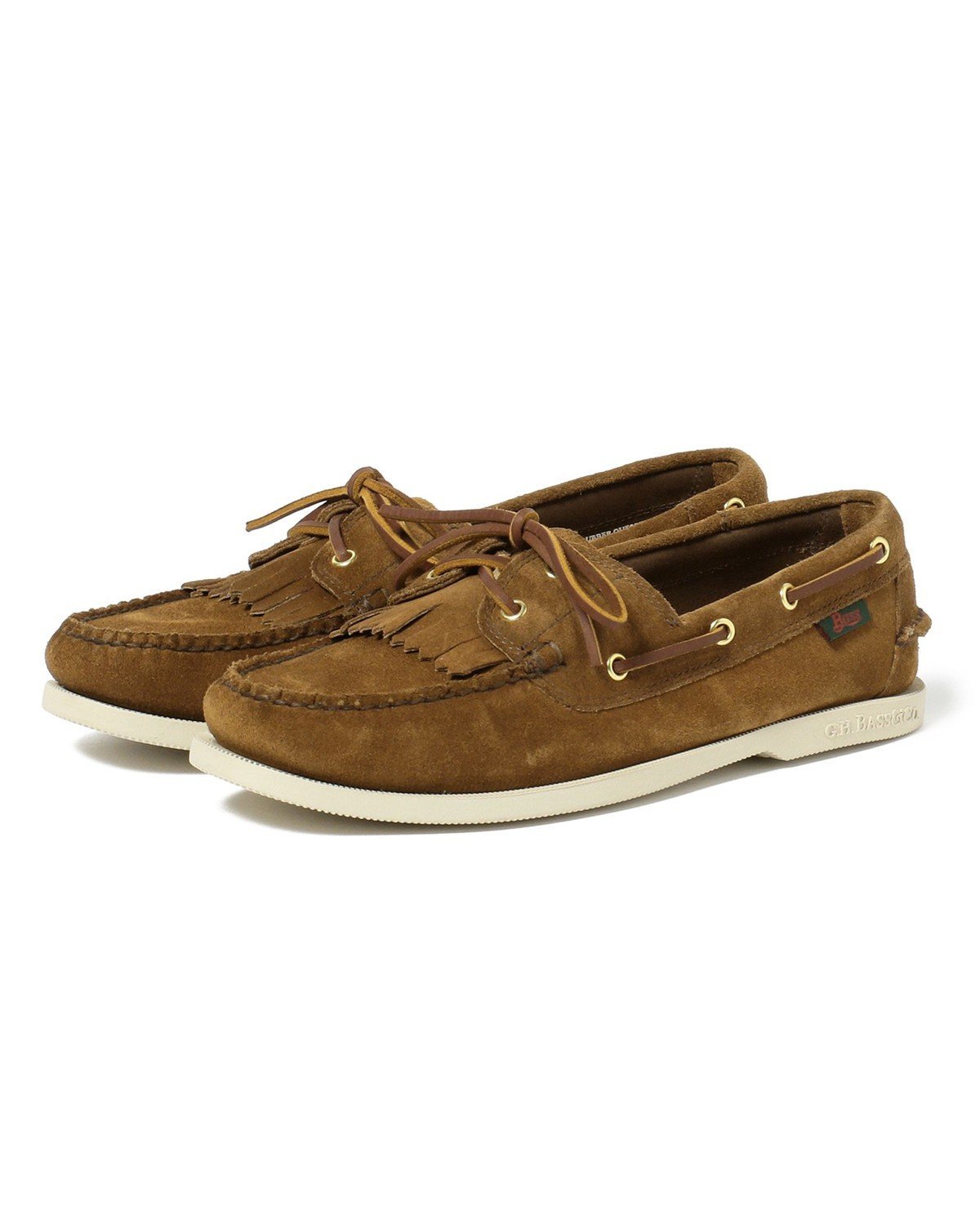 Kiltie Boater 51-32-0115-232: Brown Suede