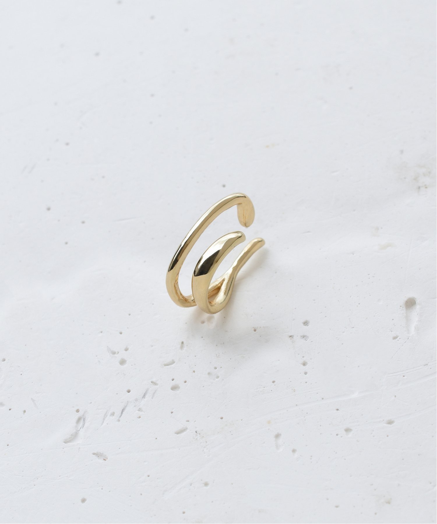 GOLDY ダブル ライン イヤーカフ ゴールディ アクセサリー・腕時計 イヤリング・イヤーカフ ゴールド シルバー