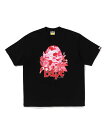 A BATHING APE FLORA BIG APE HEAD RELAXED FIT TEE ア ベイシング エイプ トップス カットソー Tシャツ ブラック グレー ホワイト【送料無料】