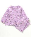 【SALE/20%OFF】BREEZE ユニコーン総柄パジャマ エフオーオンラインストア インナー・ルームウェア パジャマ パープル ブルー