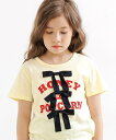 【SALE/73%OFF】子供服 Bee リボントップス Tシャツ ロゴ 綿 ガーリー 子供服 キッズ 女の子 Bee カンコクコドモフク ビー トップス カッ...