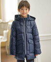 J.PRESS 【140-170cm】【撥水】50Dタフタ ダウンコート ジェイプレス ジャケット・アウター ダウンジャケット・ダウンベスト ネイビー グレー【...