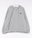 【SALE/70%OFF】Chiina Chiina/(W)シンプル ロゴ フルジップパーカー チェルカ トップス パーカー・フーディー グレー レッド ブラウ...