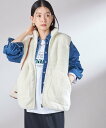 SHIPS WOMEN 《予約》【一部WEB限定 / SHIPS別注】Champion:<洗濯機可能>フリース ベスト シップス トップス ベスト・ジレ ベージ...