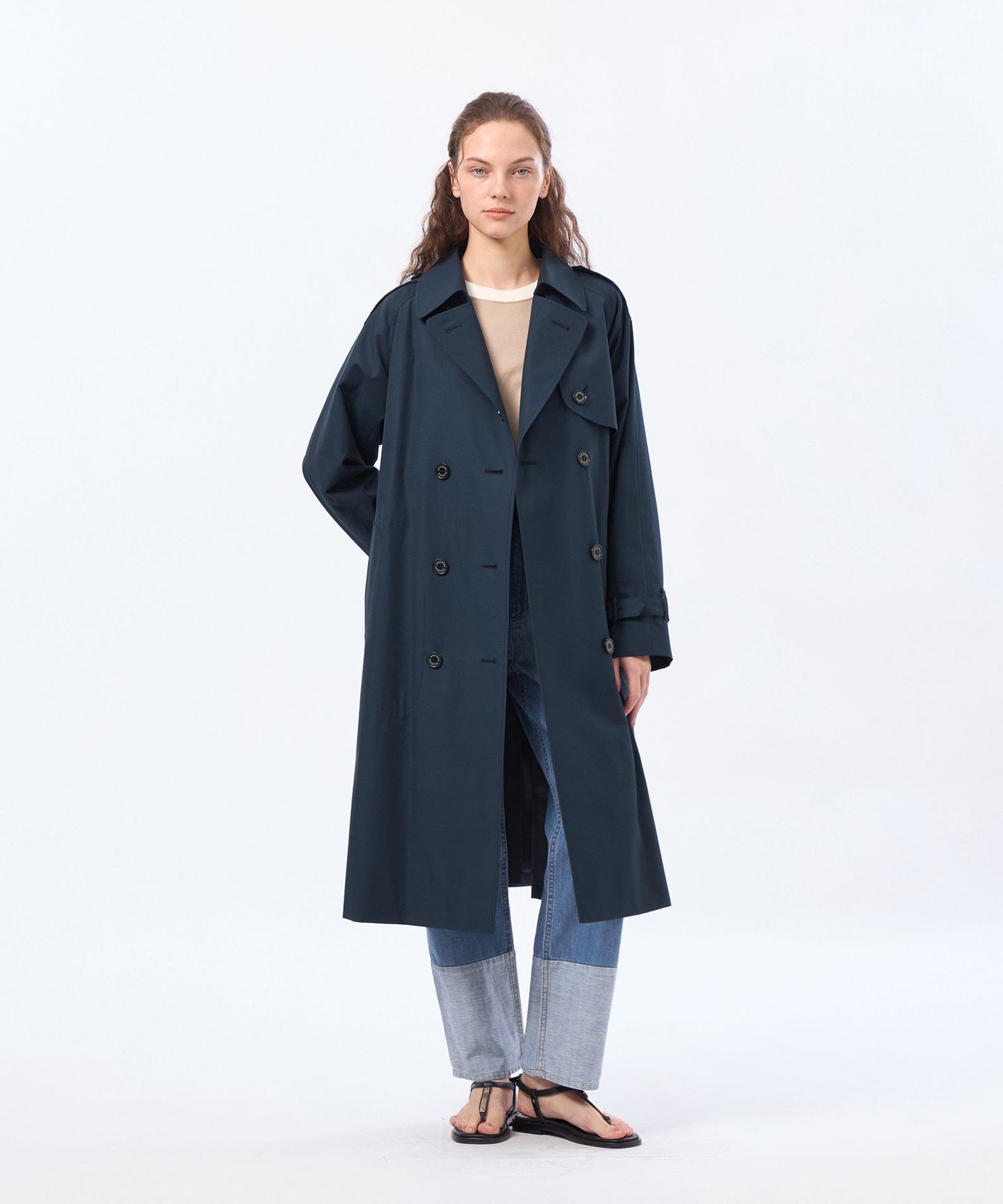 MACKINTOSH PHILOSOPHY 【WELBURY TRENCH(ウェルベリートレンチ)】ライトギャバジン マッキントッシュ フィロソフィー ジャケット・アウター トレンチコート ベージュ ネイビー【送料無料】