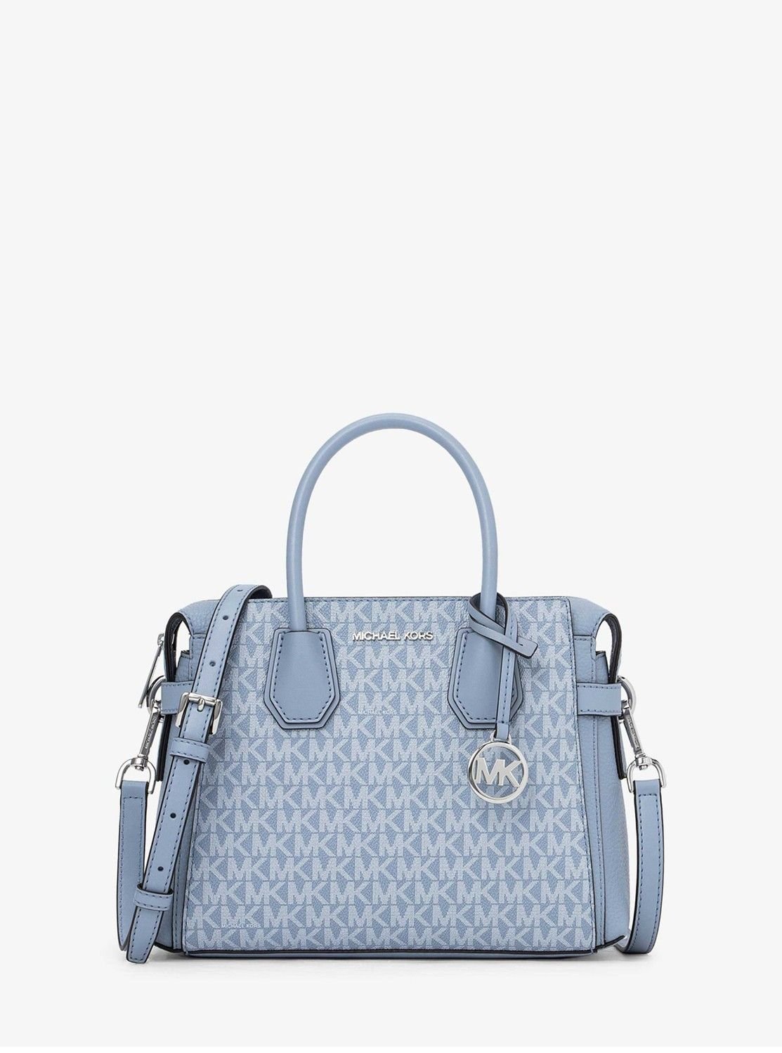 マイケルコース ハンドバッグ 【SALE／65%OFF】MICHAEL KORS MERCER トップジップ ベルテッド サッチェル スモール - MKシグネチャー マイケルコース マイケル・コース バッグ ハンドバッグ ブルー【送料無料】