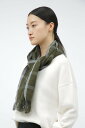 MARGARET HOWELL WINDOWPANE CHECK SCARF マーガレット・ハウエル ファッション雑貨 スカーフ・バンダナ カーキグリーン【送料...