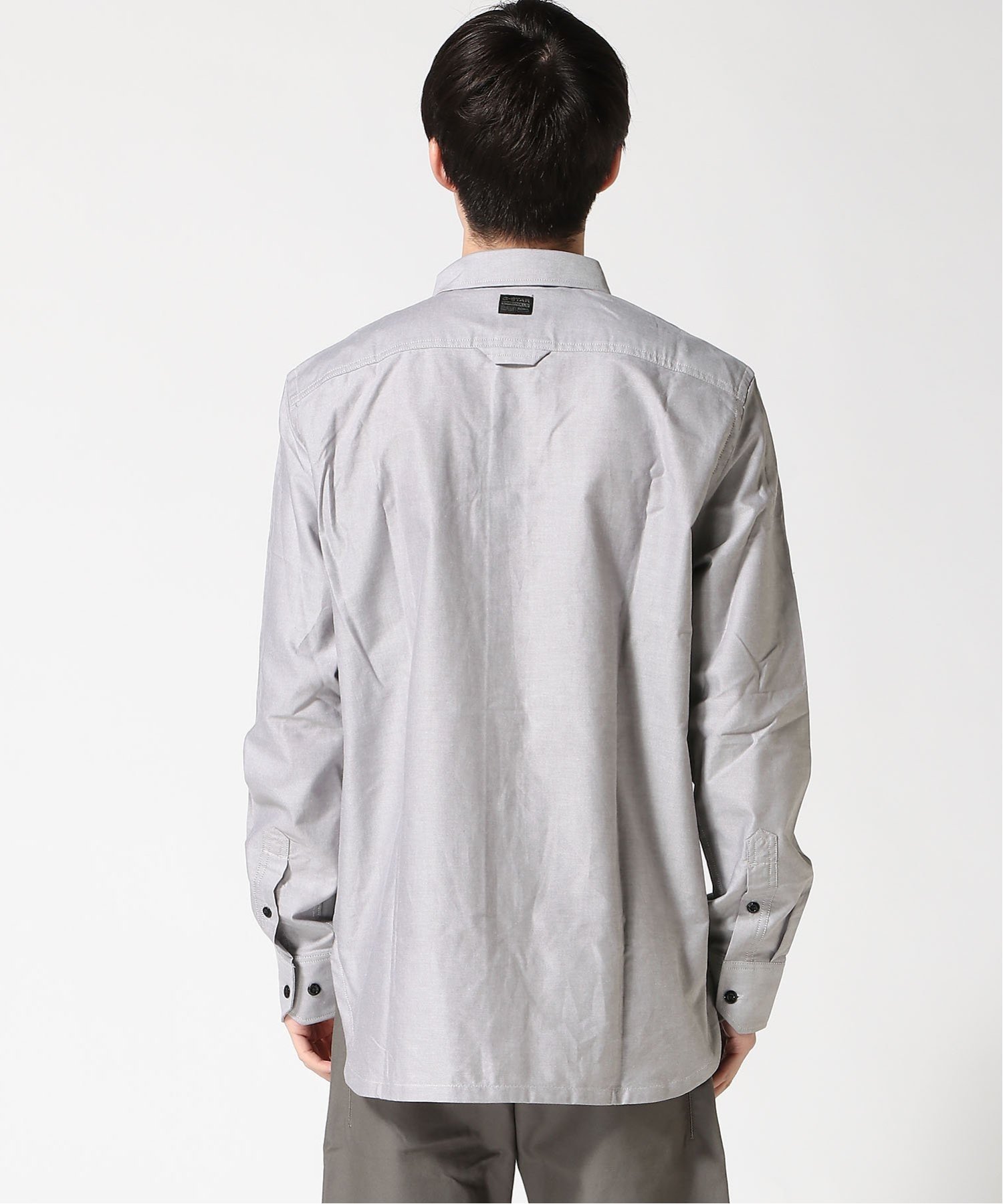 【公式ショップ】CPO REGULAR SHIRT/ミリタリーディテールポケットレギュラーシャツ ジースターロゥ トップス シャツ・ブラウス グレー
