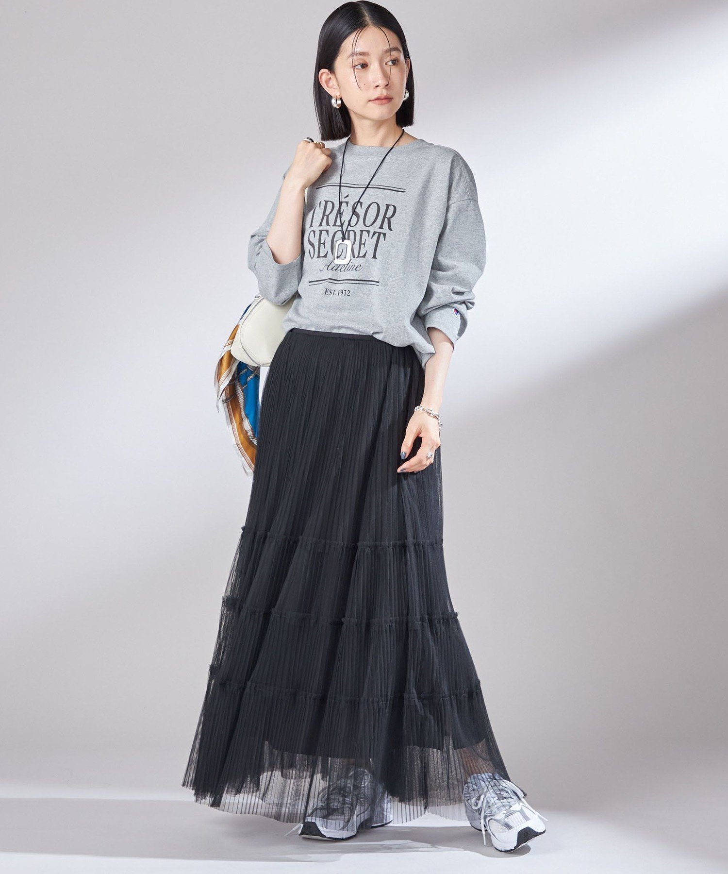【SALE／40%OFF】SHIPS WOMEN ＜手洗い可能＞チュール プリーツ ティアード スカート シップス スカート ロング・マキシスカート ワインレッド ブラック【送料無料】