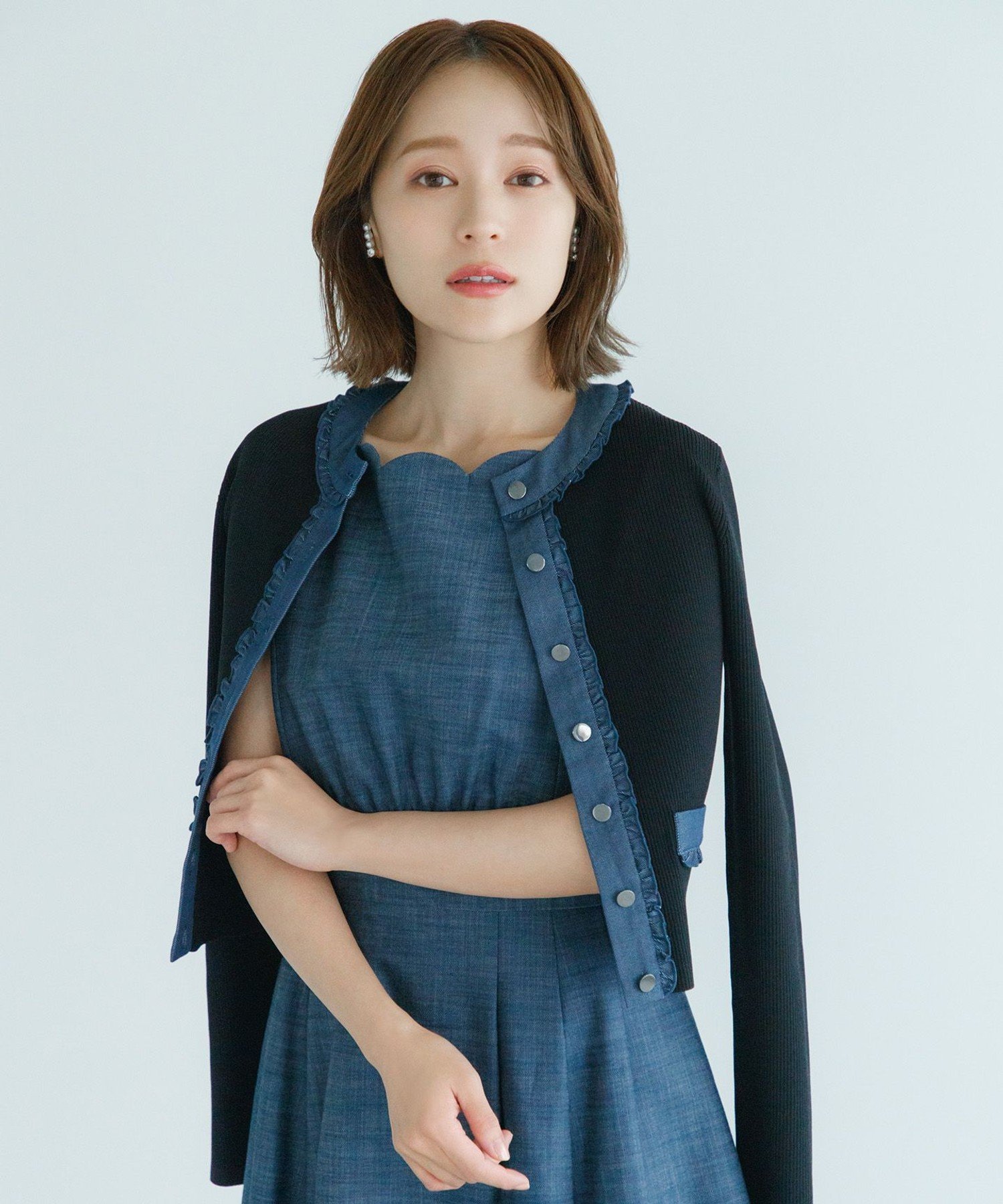 TOCCA SWEET SPELL KNIT カーディガン トッカ トップス カーディガン ブラック ホワイト