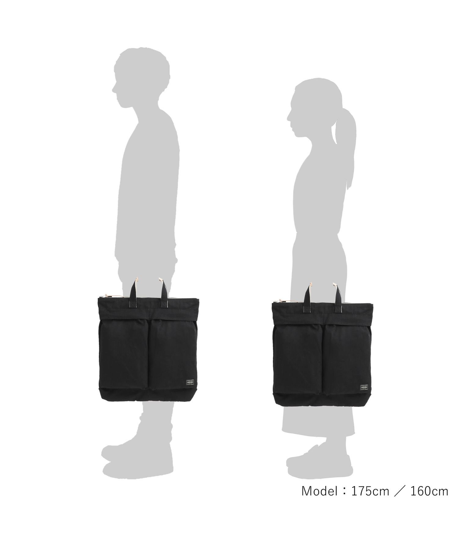 PORTER ノアール 2WAYヘルメットバッグ ポーター バッグ トートバッグ ブラック【送料無料】
