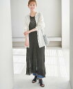 【SALE／40 OFF】ROPE 039 PICNIC フリンジ付きニットワンピース ロペピクニック ワンピース ドレス その他のワンピース ドレス ブラック ベージュ カーキ