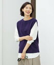 【SALE/50%OFF】J.PRESS LADIES L 【洗える】DRALON MERINO ニット ベスト ジェイプレス トップス ベスト・ジレ ネイビー...