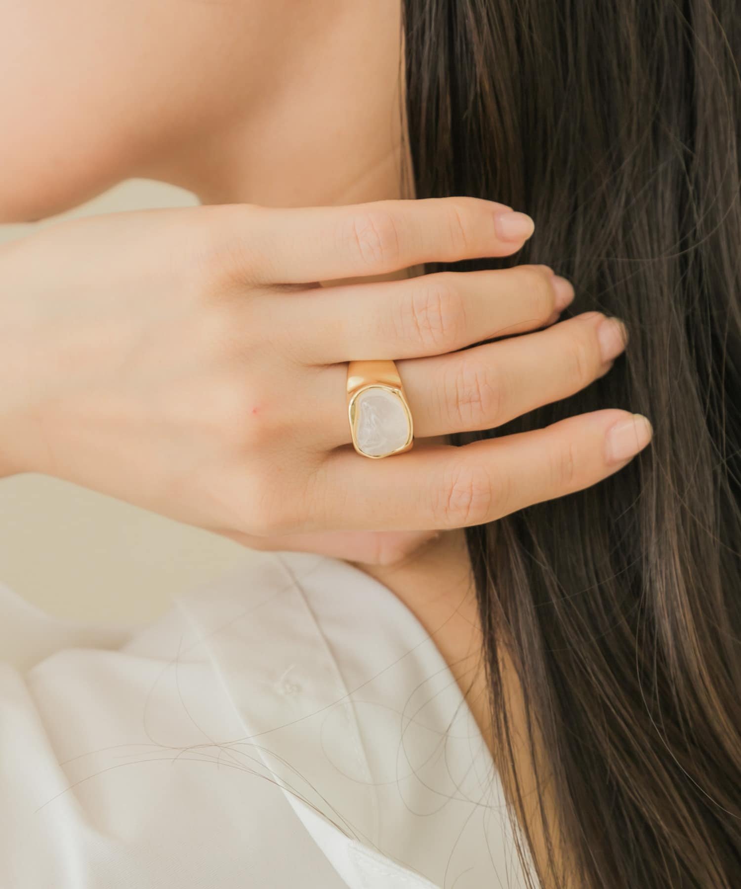 SMELLY ニュアンスジュシメタルリング スメリー アクセサリー・腕時計 リング・指輪 ゴールドのサムネイル