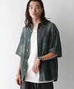 【SALE/30%OFF】RAGEBLUE ヴィンテージライク/オーバーダイデニムシャツ レイジブルー トップス シャツ・ブラウス グレー ブルー【送料無料】(4)