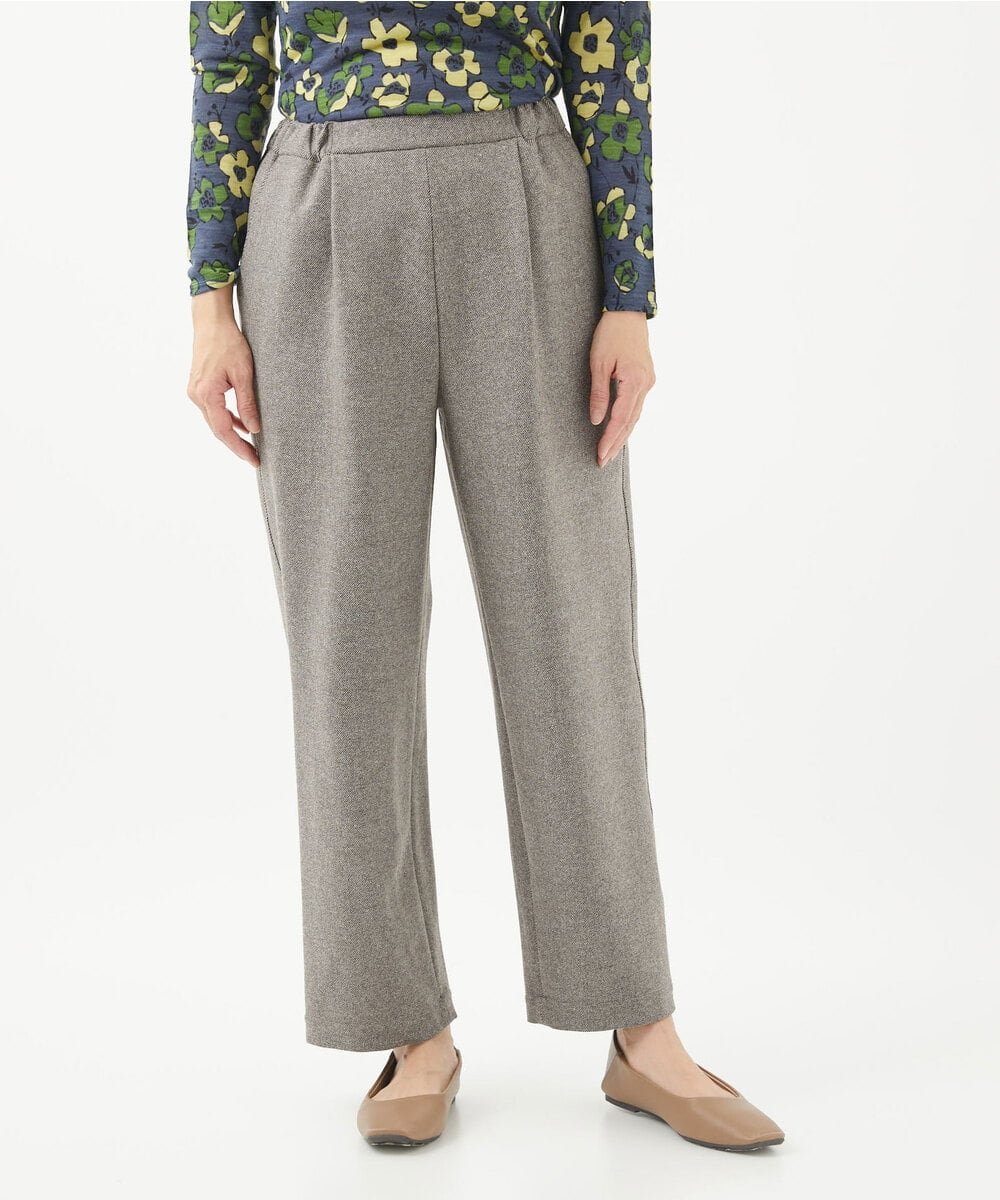 【SALE／50%OFF】GIANNI LO GIUDICE [日本製]ウールパワーストレッチパンツ ジャンニロジュディーチェ パンツ その他のパンツ ブラウン グレー【送料無料】