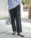 【SALE/30%OFF】coen 接触冷感リネンレーヨンテーパードパンツ(WEB限定サイズ) コーエン パンツ その他のパンツ ベージュ グリーン ブラック