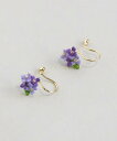 Magine Zoule ゾーラ:FLOWER LETTER SERIES flower letter4 イヤリング マージン アクセサリー・腕時計 イヤリング・イヤーカフ グリーン イエロー パープル