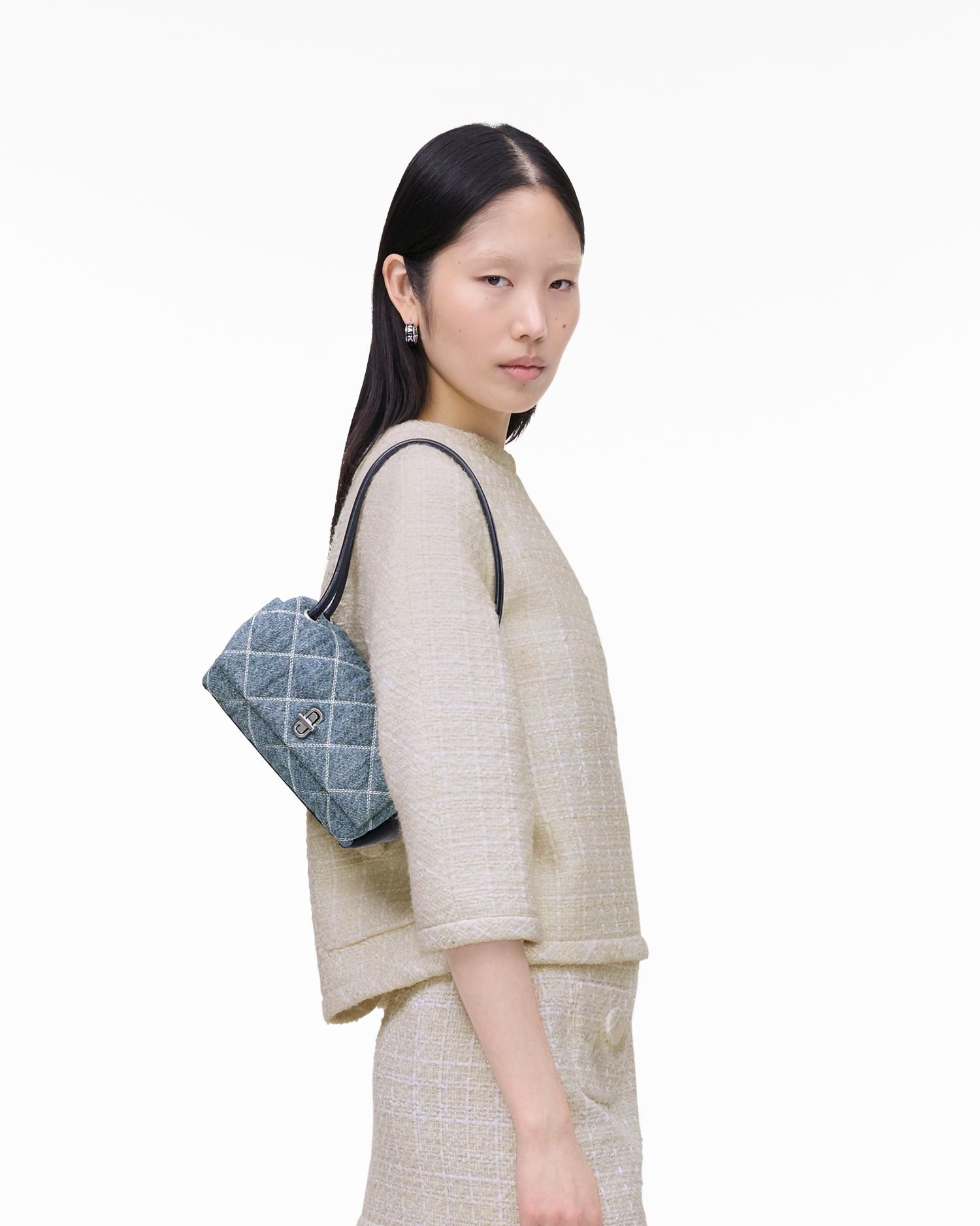 【SALE／30%OFF】MARC JACOBS 【公式】QUILTED DENIM DUAL BAG/キルテッド デニム デュアル バッグ ショルダー ミニ マーク ジェイコブス バッグ ショルダーバッグ ネイビー【送料無料】