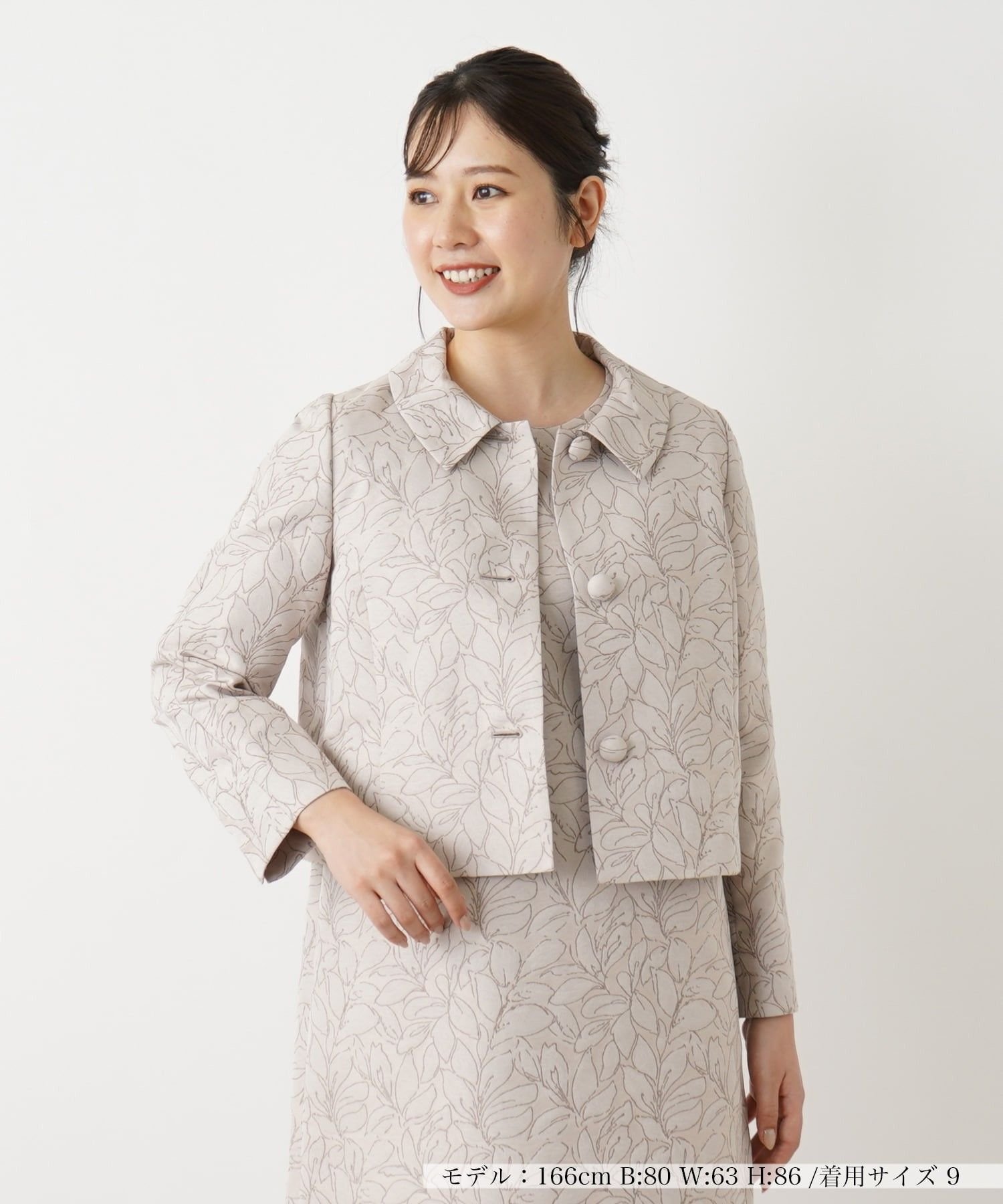 Leilian 【店舗人気】ジャケット レリアン ジャケット・アウター テーラードジャケット・ブレザー ネイビー ブラウン