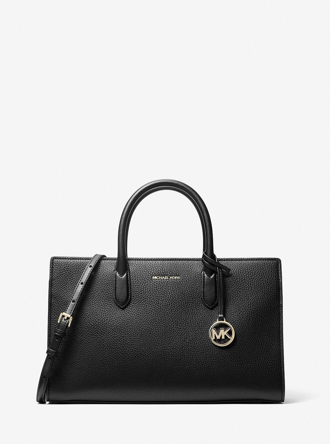 【SALE／60%OFF】MICHAEL KORS SCARLETT トップジップ EW サッチェル ミディアム マイケルコース マイケル・コース バッグ ハンドバッグ ブラック【送料無料】