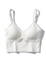 SAISON DE PAPILLON ミディ丈Uネックブラトップ セゾン・ド・パピヨン インナー・ルームウェア ブラジャー ブラック グリーン イエロー グレー ホワイト