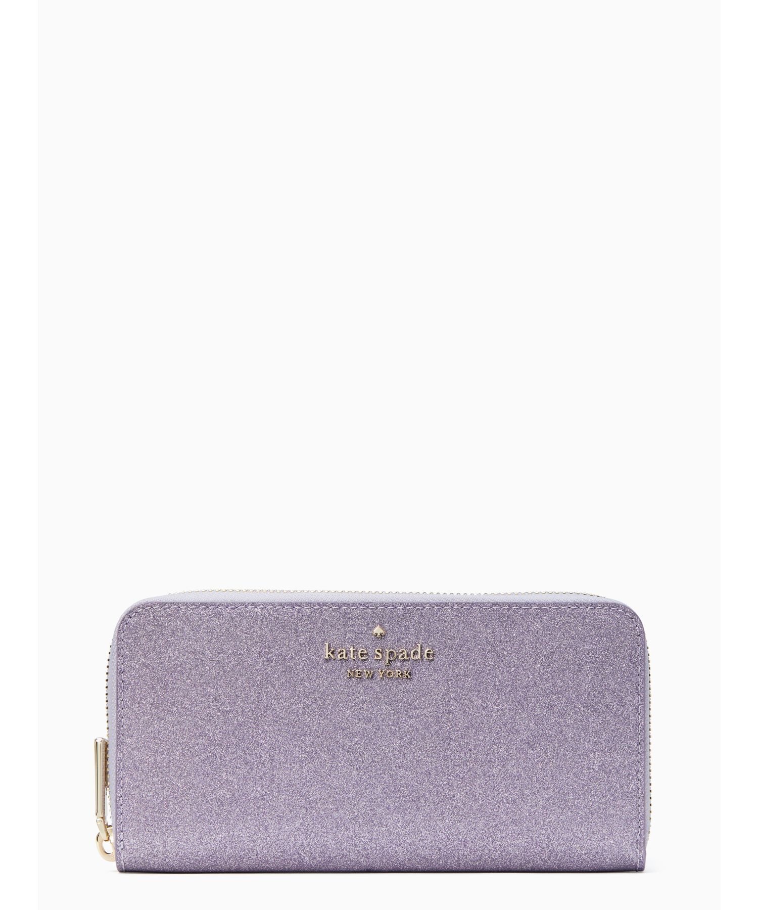 ケイトスペード ポーチ（レディース） 【SALE／75%OFF】kate spade new york ティンセル グリッター ファブリック ボックス ラージ コンチネンタル ウォレット ケイトスペードニューヨーク 財布・ポーチ・ケース 財布【送料無料】