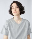 TOMMY HILFIGER (U)TOMMY HILFIGER(トミーヒルフィガー) トミーヒルフィガー ワンポイントVネック半袖Tシャツ トミーヒルフィガー トップス カットソー・Tシャツ グレー ネイビー ブラック ホワイト【送料無料】