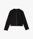 アニエスベー カーディガン レディース agnes b. FEMME WEB限定 SDF0 CARDIGAN ロゴカーディガンプレッション アニエスベー トップス カーディガン ブラック【送料無料】