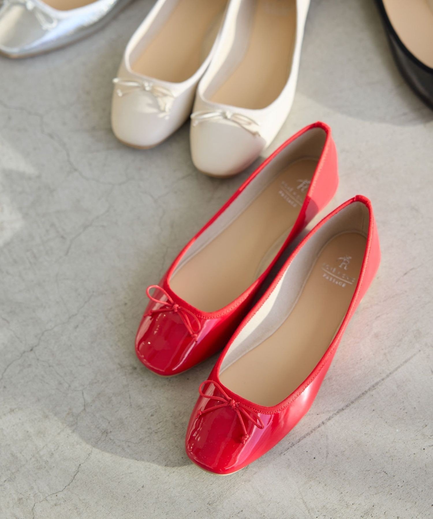 【SALE／50%OFF】ROPE' PICNIC PASSAGE 【AIRina/エアリーナ】軽くてやわらかいバレエシューズ ロペピクニック シューズ・靴 バレエシューズ ホワイト ブラック シルバー ピンク レッド stylife-14907064 Rakuten Fashion サンプル画像3