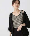 【SALE/50%OFF】Elura ボーダーテレコタンク/414156 エルーラ トップス その他のトップス ホワイト ブラック