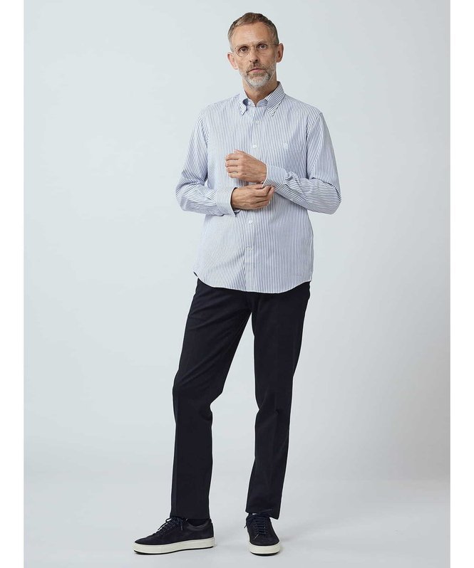 【SALE／30%OFF】Aquascutum MEN Dobby Stripe Shirt アクアスキュータム トップス シャツ・ブラウス パープル ネイビー【送料無料】
