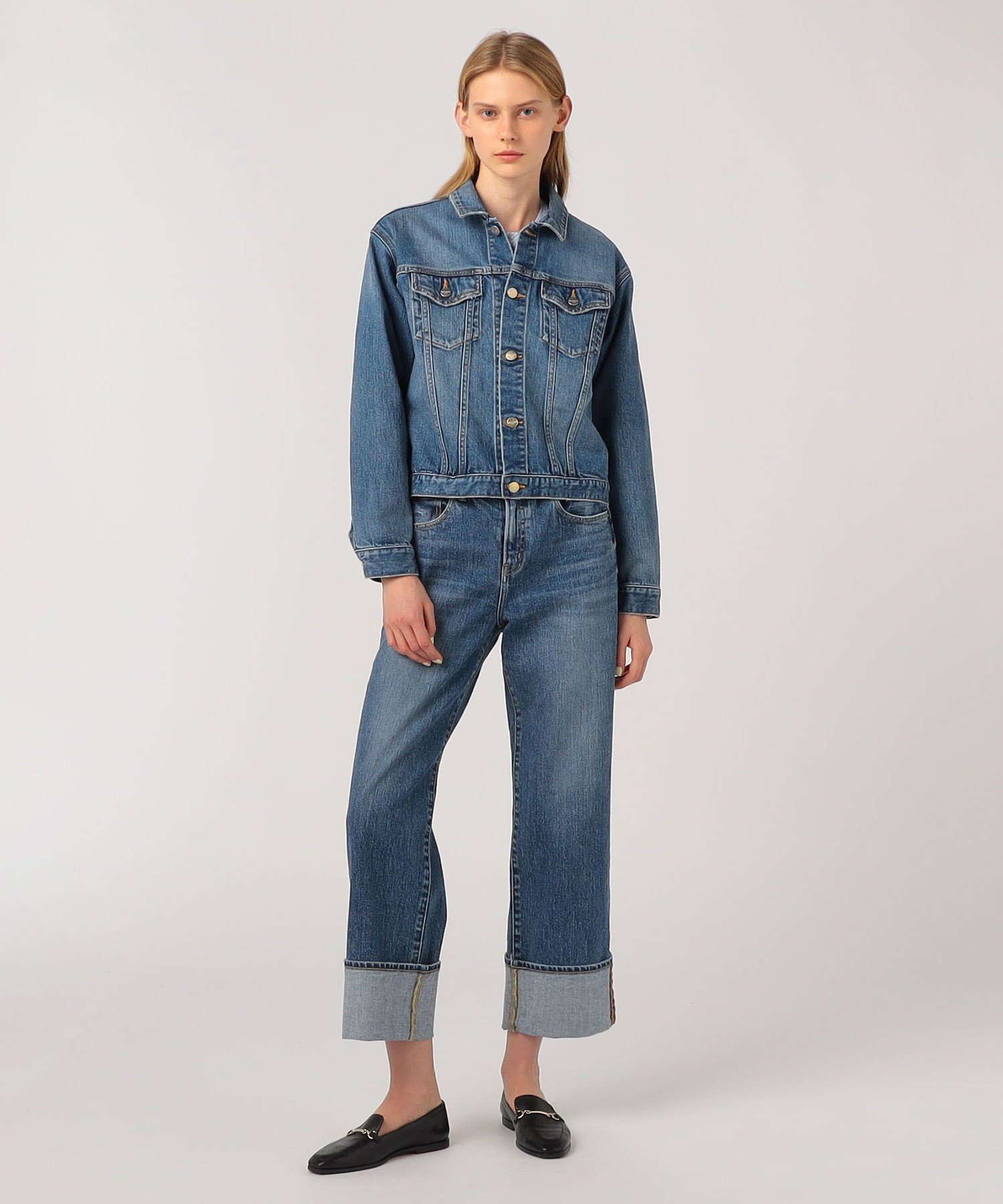 TOMORROWLAND BUYING WEAR 【別注】RED CARD TOKYO NORMA EASE デニムジャケット トゥモローランド ジャケット・アウター デニムジャケット ブルー【送料無料】