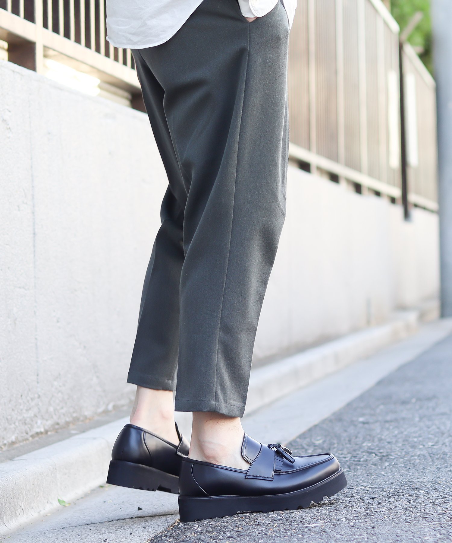 【SALE／15%OFF】Dedes メンズ セットアップ オフィスカジュアル 厚底 タッセルローファー ☆6313 サンエーフットウェアー シューズ・靴 レースアップ・ドレスシューズ ブラック【送料無料】