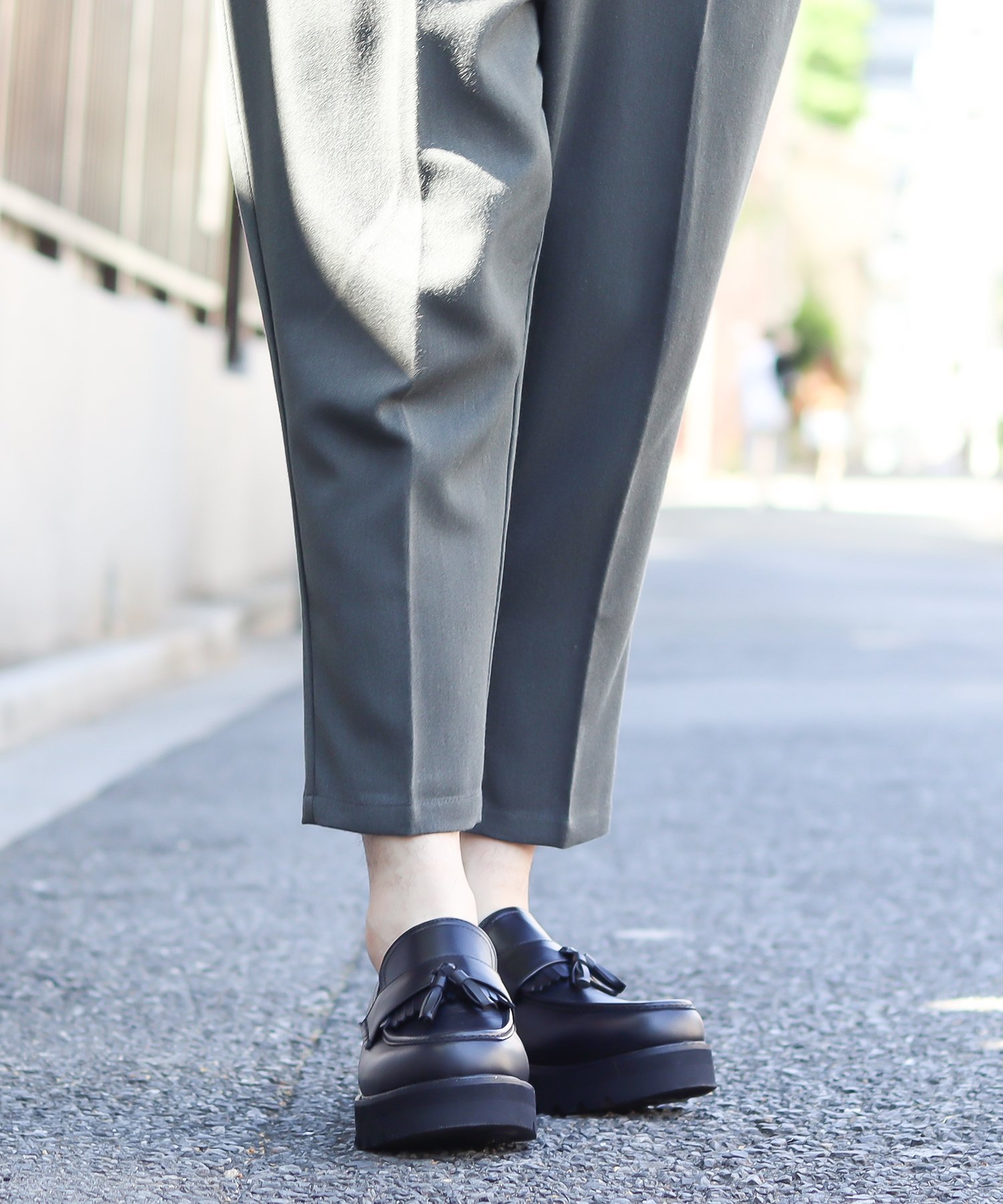 【SALE／15%OFF】Dedes メンズ セットアップ オフィスカジュアル 厚底 タッセルローファー ☆6313 サンエーフットウェアー シューズ・靴 レースアップ・ドレスシューズ ブラック【送料無料】