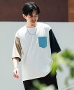 【SALE／56 OFF】URBAN RESEARCH ITEMS ソデキリカエ ポケットTシャツ アーバンリサーチアイテムズ トップス カットソー Tシャツ ホワイト ブラック カーキ