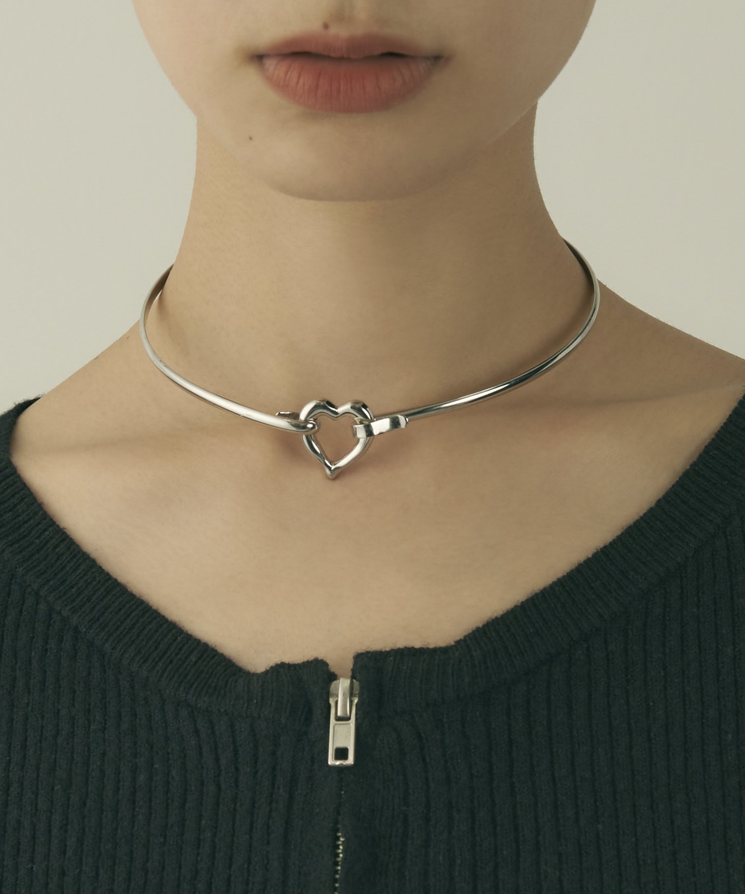 【SALE／30%OFF】GOLDY ダブル プロップ モチーフ チョーカー ゴールディ アクセサリー・腕時計 ネックレス シルバー ゴールドのサムネイル